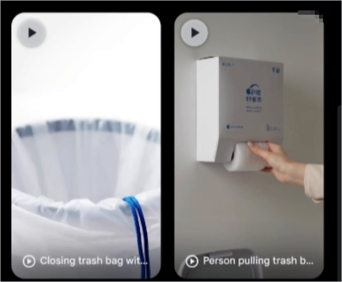 Dua video hasil generate Google Flow dari satu gambar produk