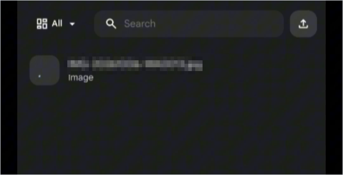 Memilih gambar produk dari galeri HP untuk diunggah ke Google Flow