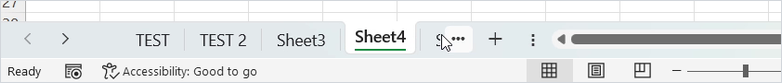 Tab sheet yang sudah pindah ke file tujuan setelah memindahkan banyak sheet Excel sekaligus